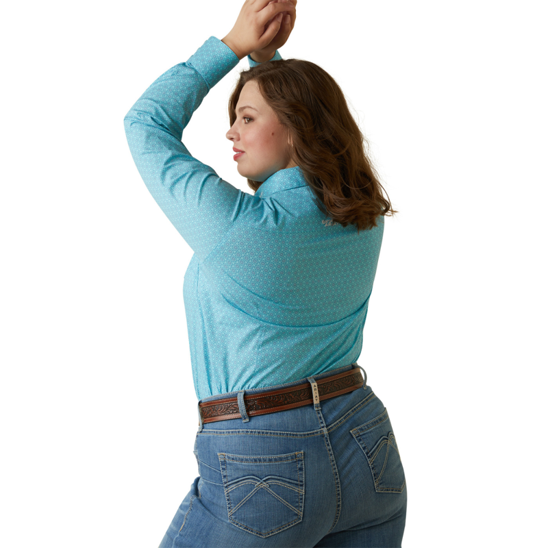 Ariat Women's Team Kirby Stretch Western Shirt - Caidan Print-3