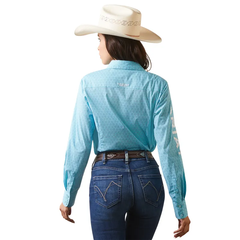 Ariat Women's Team Kirby Stretch Western Shirt - Caidan Print-1
