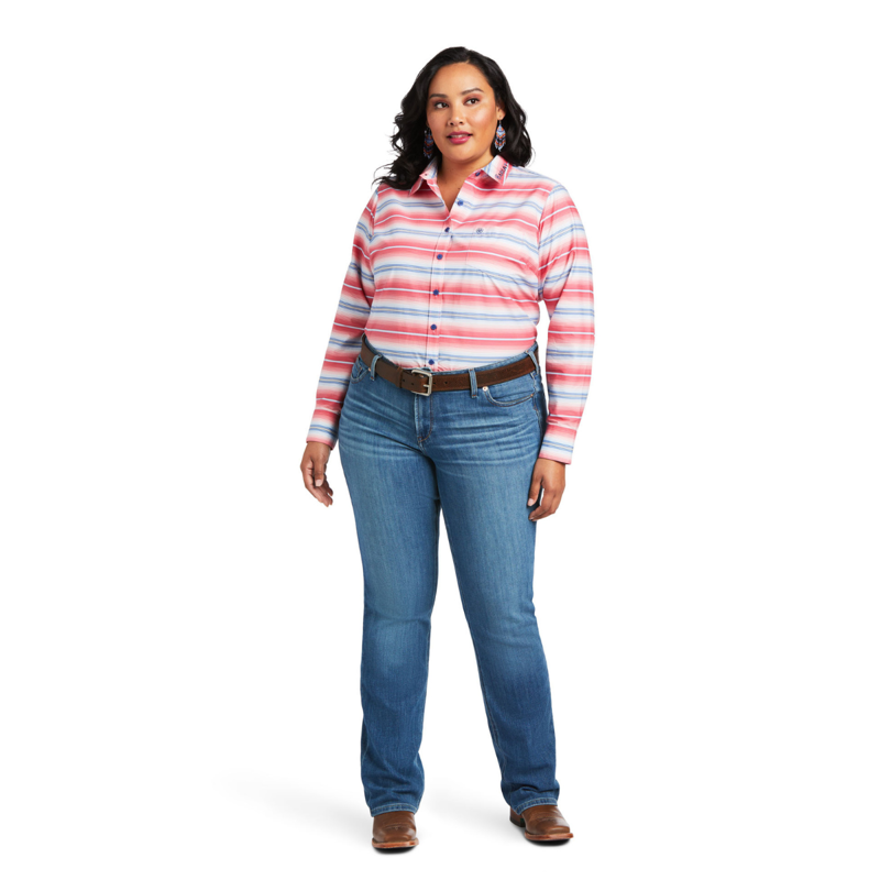 Ariat Women's Team Kirby Stretch Western Shirt - Sunrise Serape Print-6