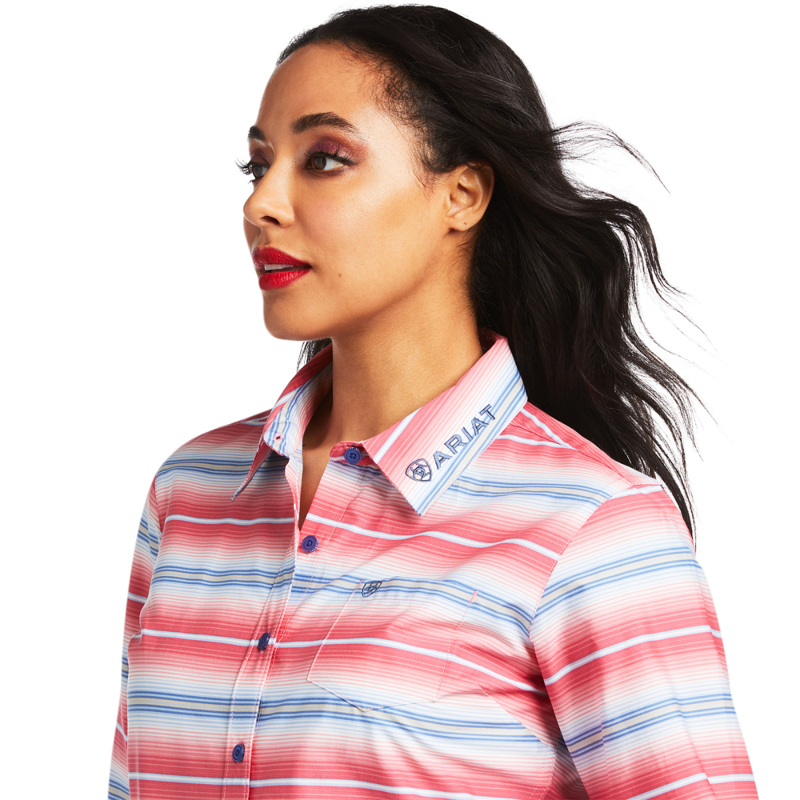 Ariat Women's Team Kirby Stretch Western Shirt - Sunrise Serape Print-4