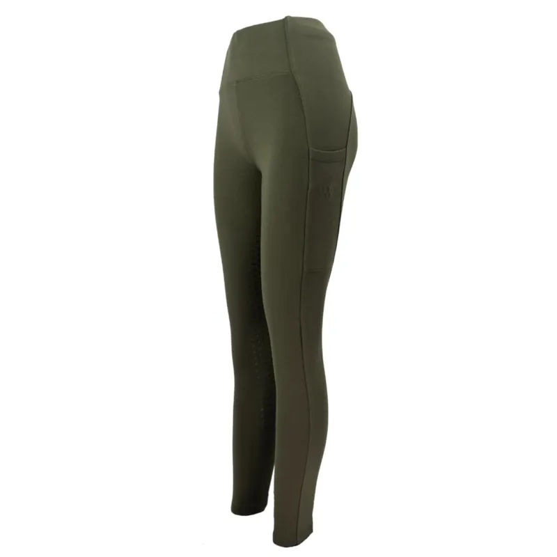 Woof Wear Full Seat Winter Riding Tights - Olive
