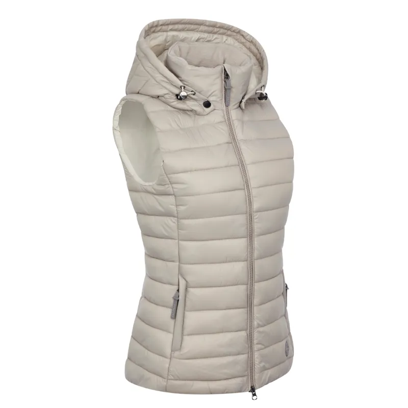 LeMieux Ladies Tilly Hooded Puffer Gilet - Ash-1