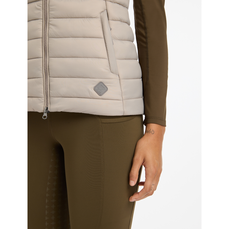 LeMieux Ladies Tilly Hooded Puffer Gilet - Ash-7