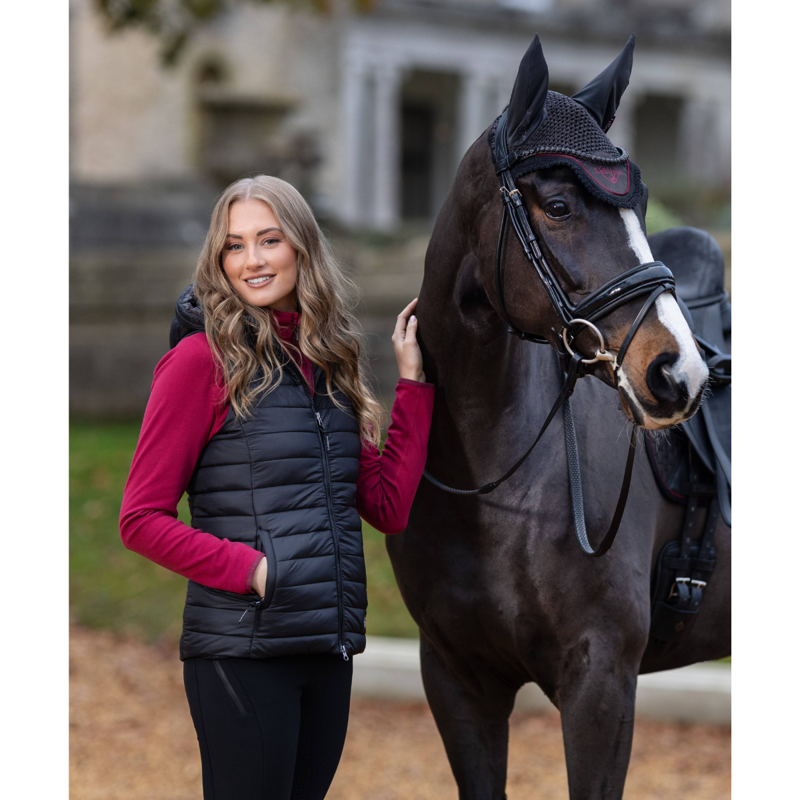 LeMieux Ladies Tilly Hooded Puffer Gilet - Black-5