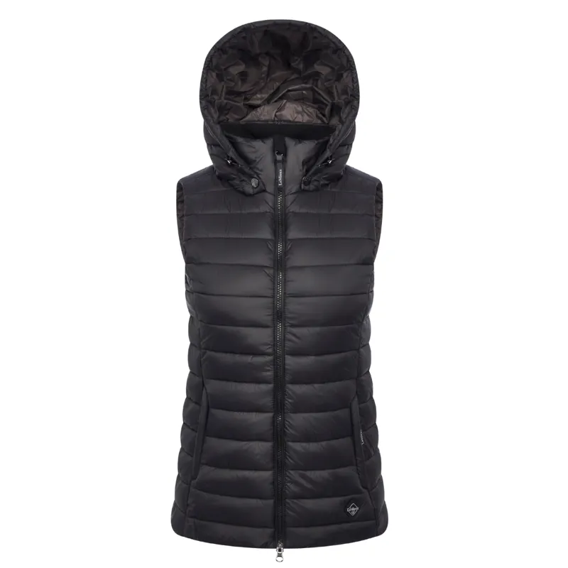 LeMieux Ladies Tilly Hooded Puffer Gilet - Black