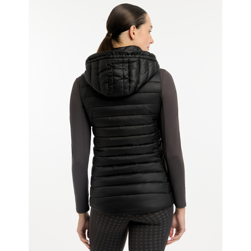 LeMieux Ladies Tilly Hooded Puffer Gilet - Black-4