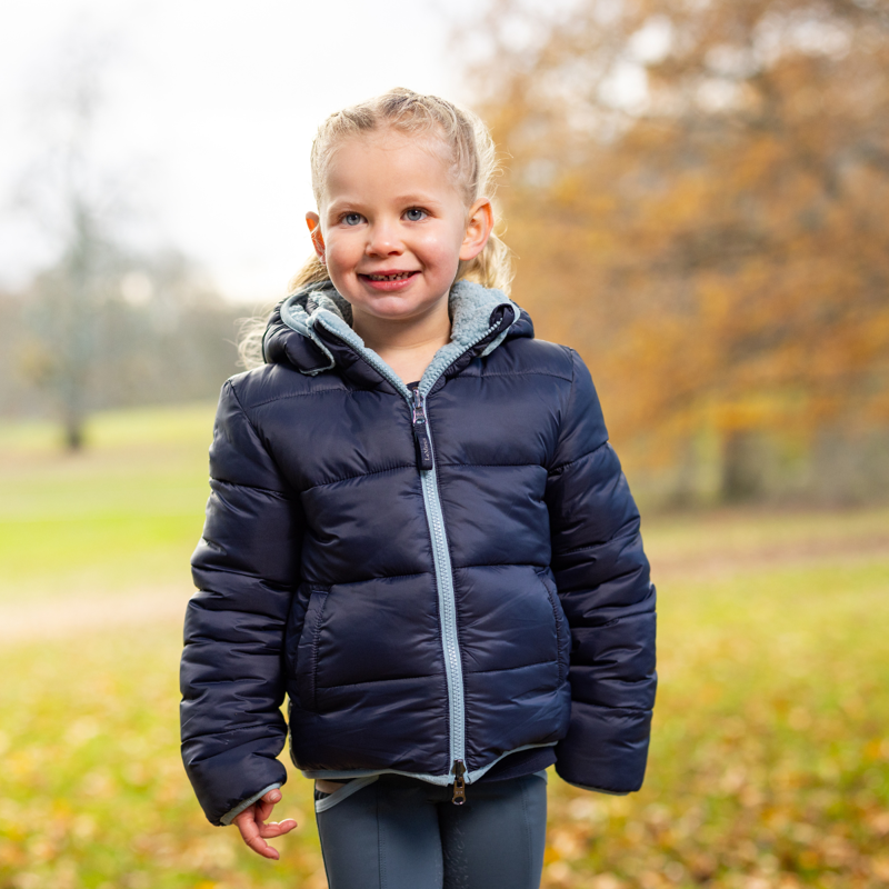 LeMieux Mini Megan Reversible Puffer Coat - Navy-8
