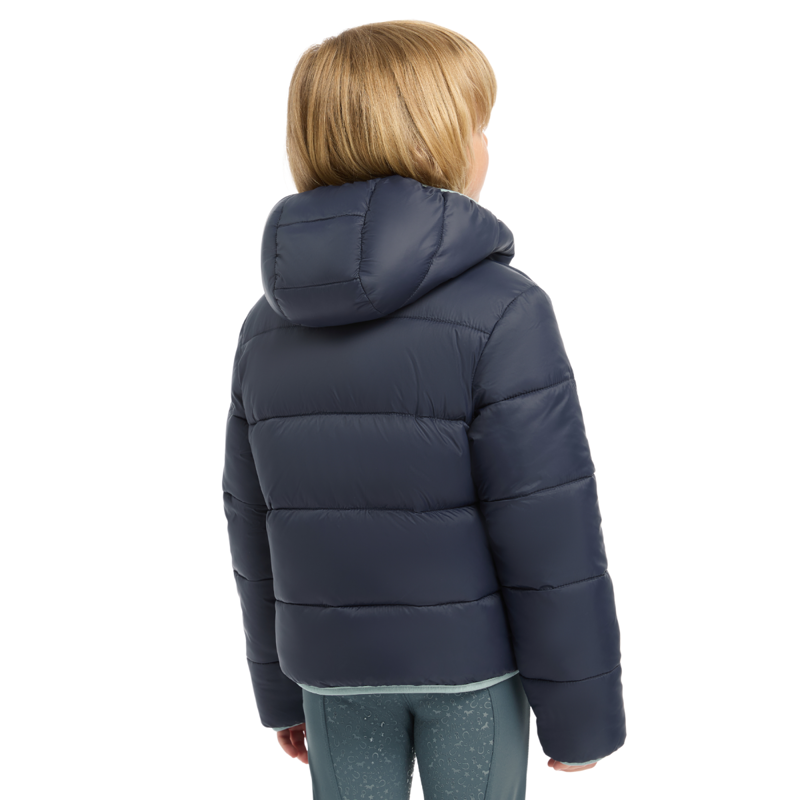 LeMieux Mini Megan Reversible Puffer Coat - Navy-5