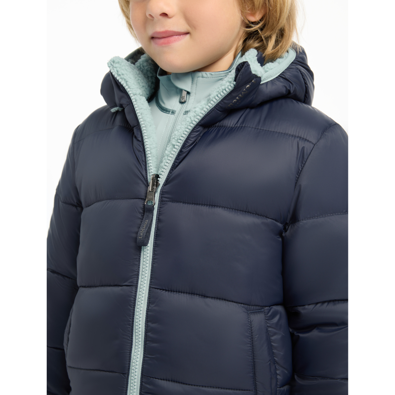 LeMieux Mini Megan Reversible Puffer Coat - Navy-6