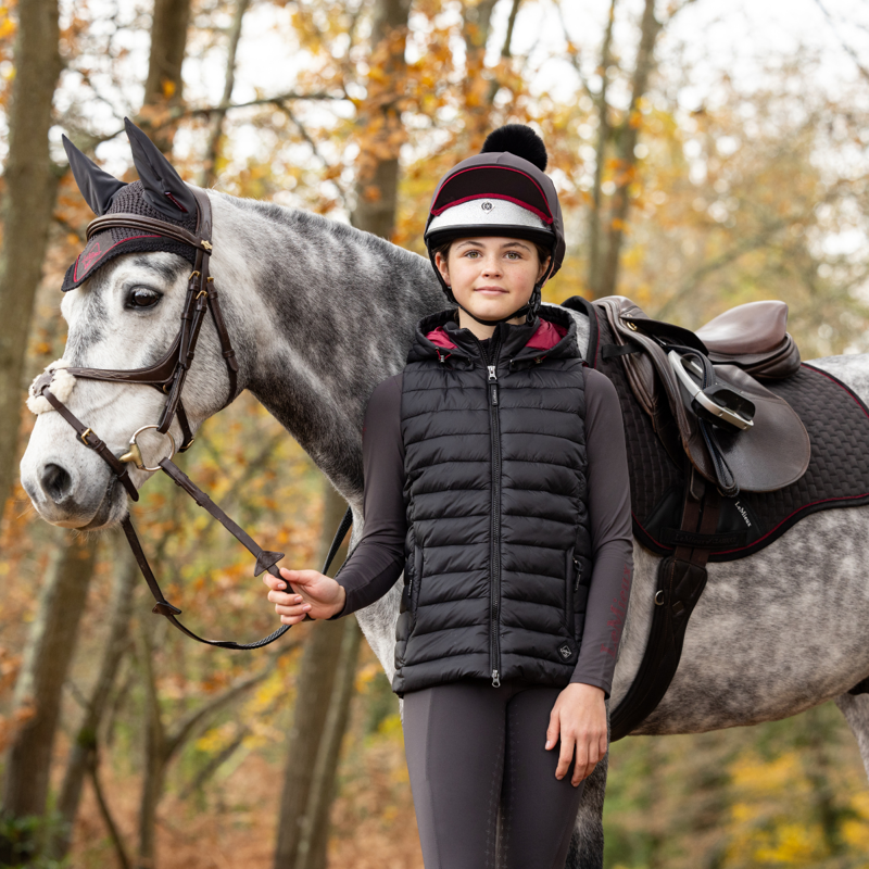 LeMieux Young Rider Milly Puffer Gilet - Black-6