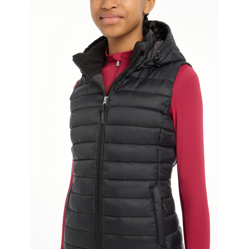 LeMieux Young Rider Milly Puffer Gilet - Black-5