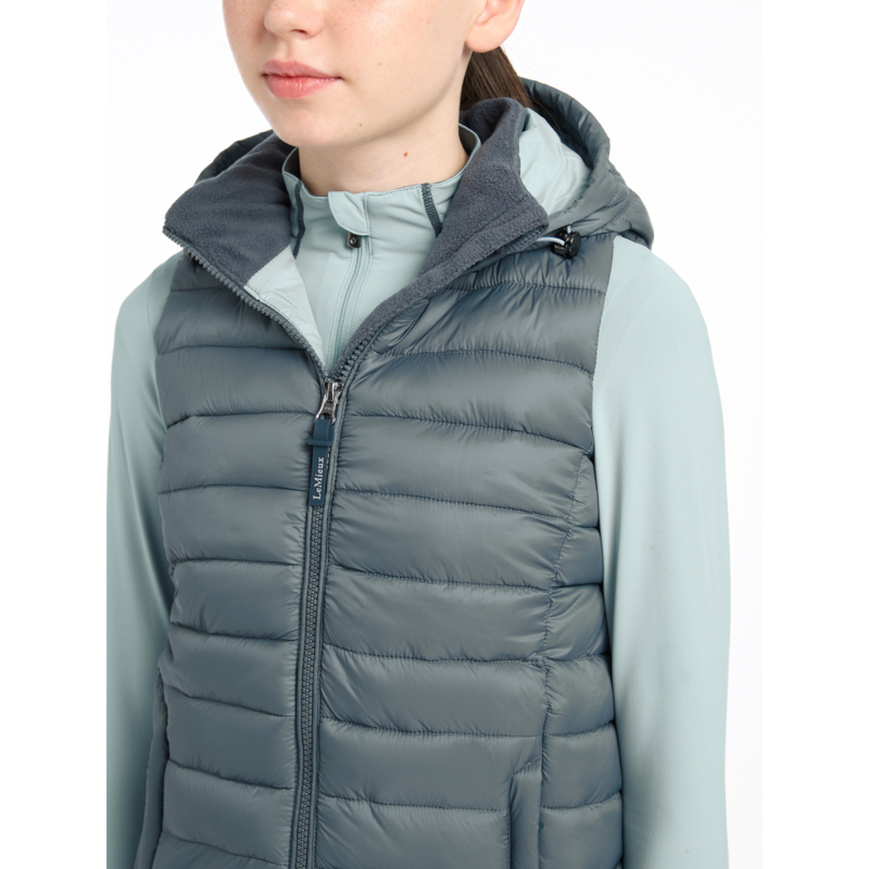 LeMieux Young Rider Milly Puffer Gilet - Petrol-5