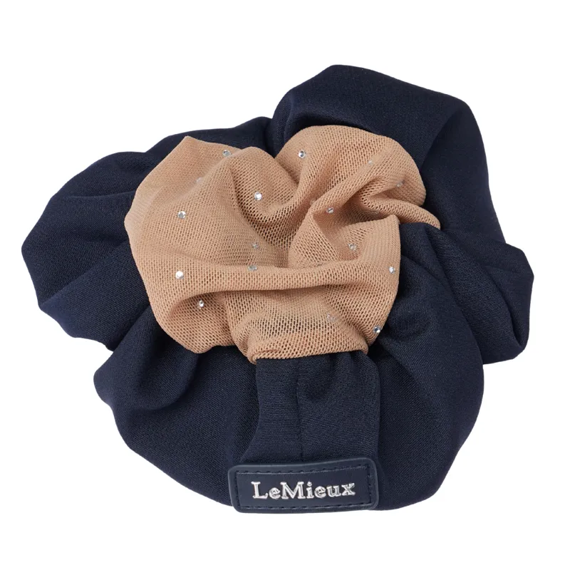 LeMieux Scrunchie with Crystal Hair Net - Navy/Blonde