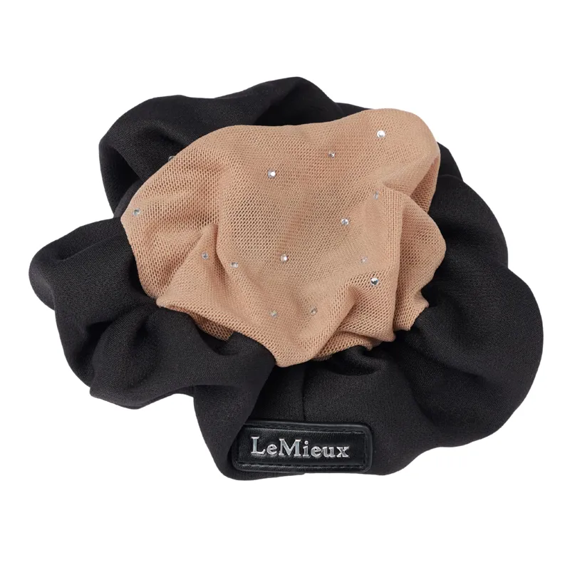 LeMieux Scrunchie with Crystal Hair Net - Black/Blonde