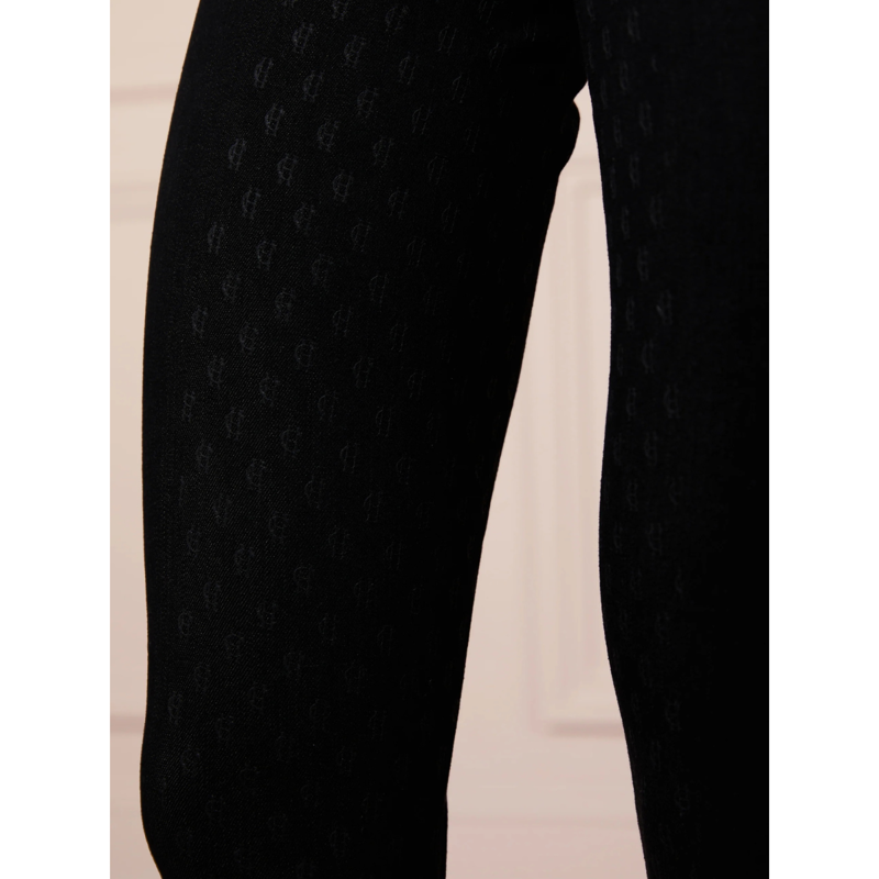 Holland Cooper Denim Thermal Full Grip Breeches - Black-4