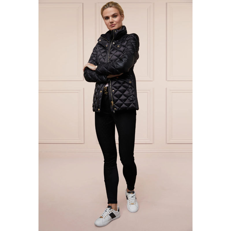 Holland Cooper Denim Thermal Full Grip Breeches - Black-3