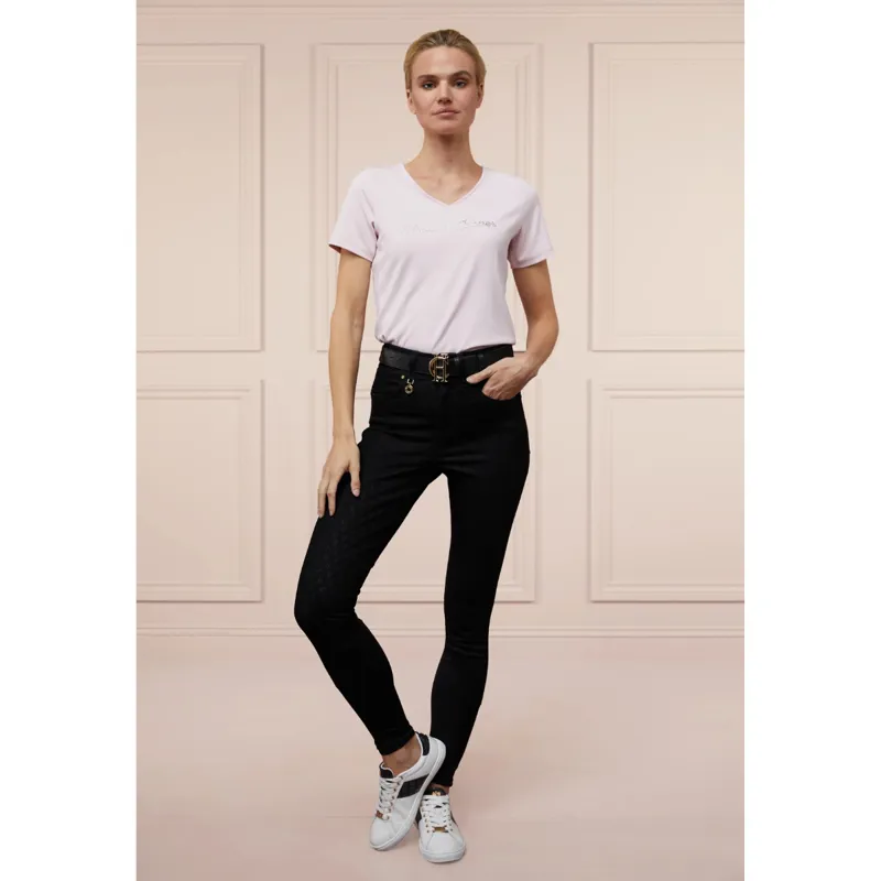 Holland Cooper Denim Thermal Full Grip Breeches - Black