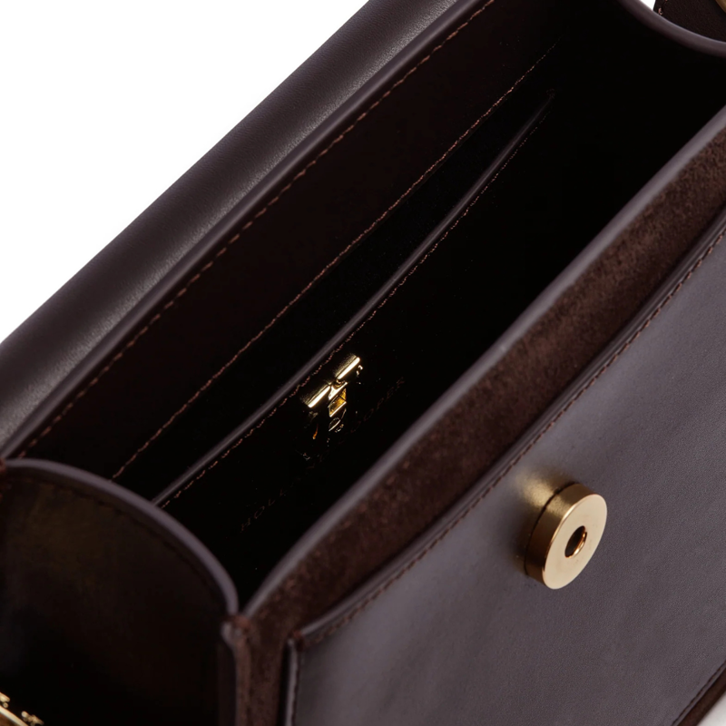 Holland Cooper Chelsea Saddle Bag - Chocolate-5