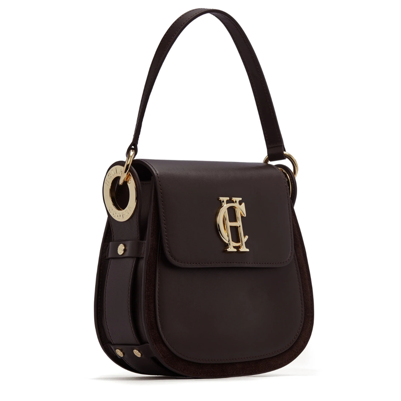 Holland Cooper Chelsea Saddle Bag - Chocolate-1