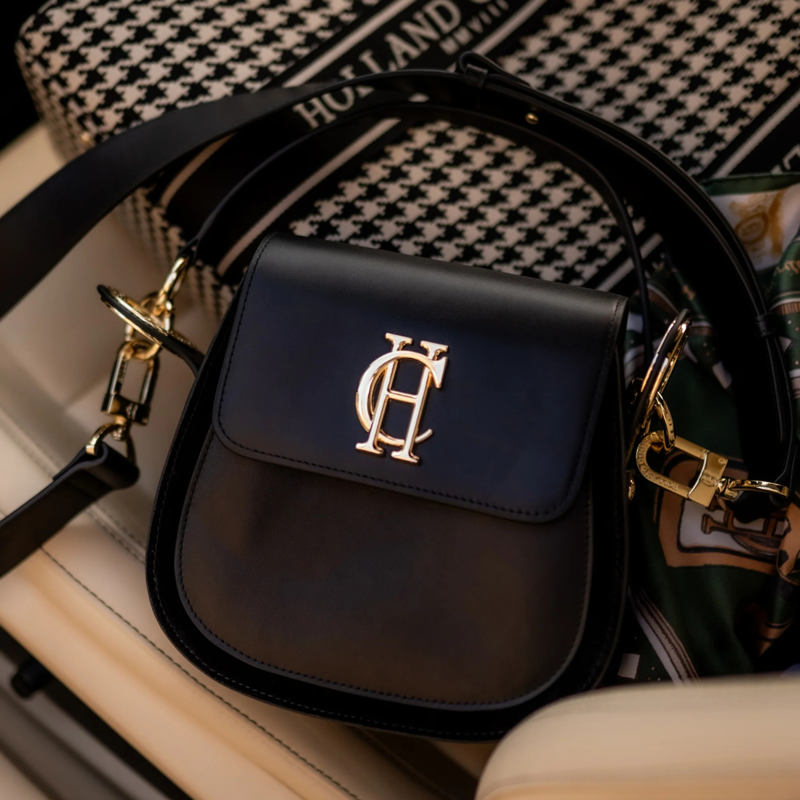 Holland Cooper Chelsea Saddle Bag - Soft Black-9