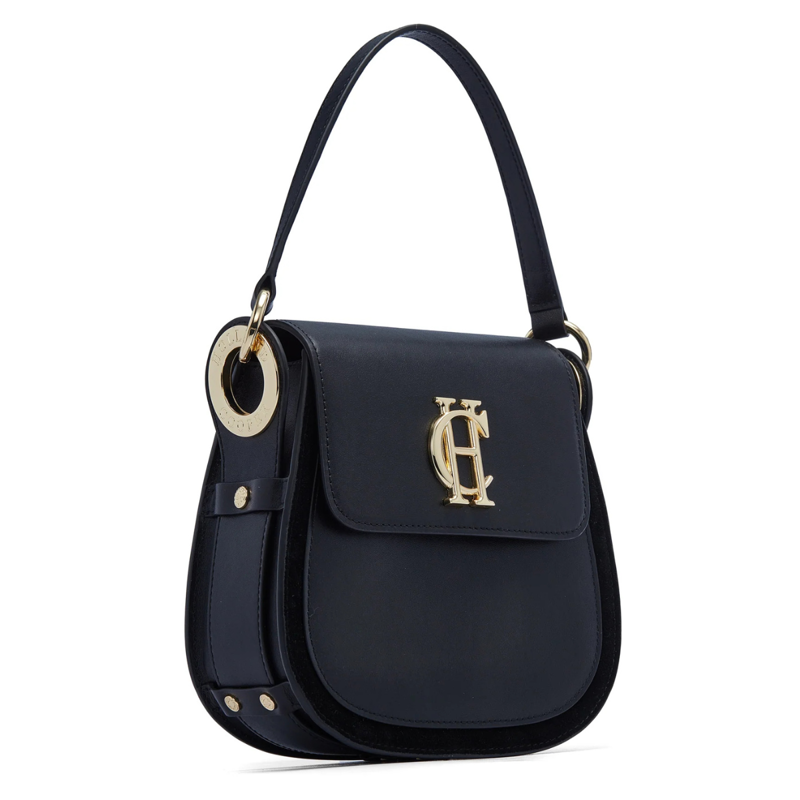 Holland Cooper Chelsea Saddle Bag - Soft Black-2
