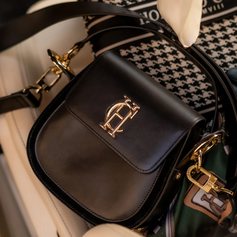 Holland Cooper Chelsea Saddle Bag - Soft Black-7