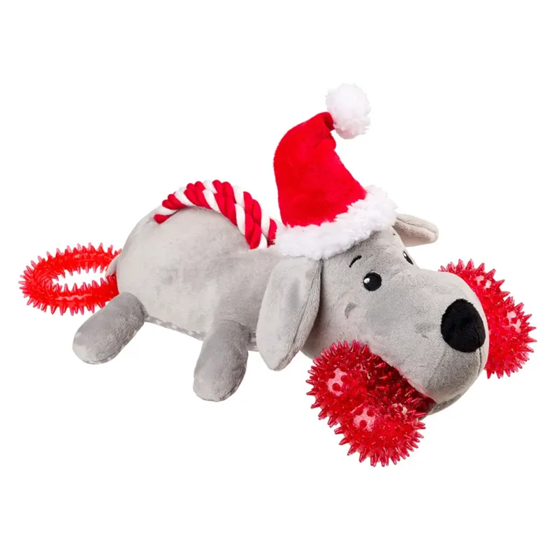 House of Paws Multi Texture Toy - Santa Paws
