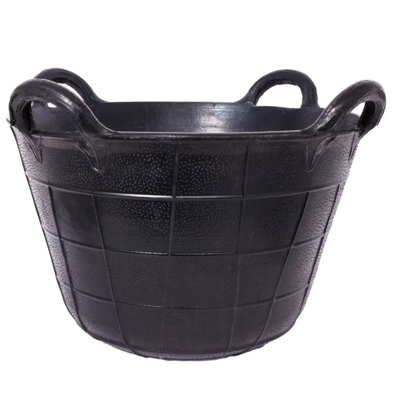 Red Gorilla Tyre Rubber Four Handled Basket - 37L - Black