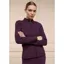 Holland Cooper Crystal Zip Sweat - Aubergine