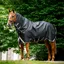 Horseware Rambo Supreme 1680D Plus Lite 0g Turnout - Black/Thunderstorm Grey/Silver