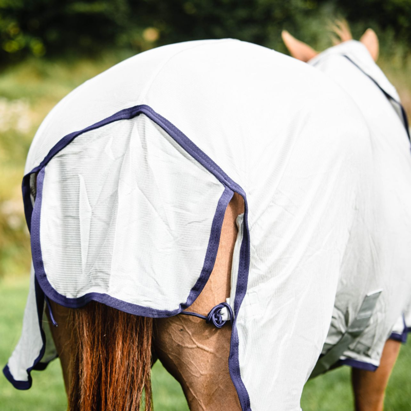 Equi-sential Fly Rug - Silver/Navy-1