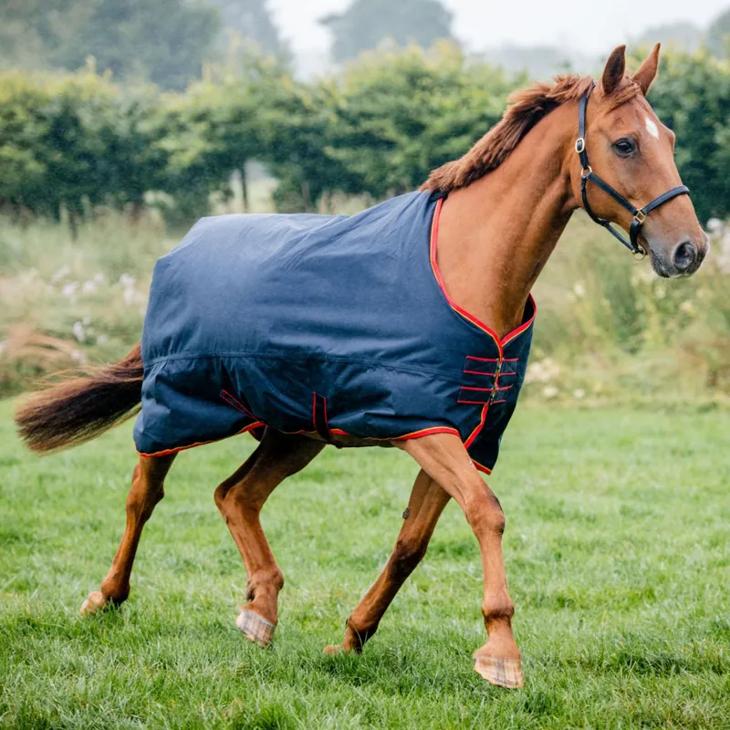 Equi-sential Standard Medium Turnout Rug - Navy/Red