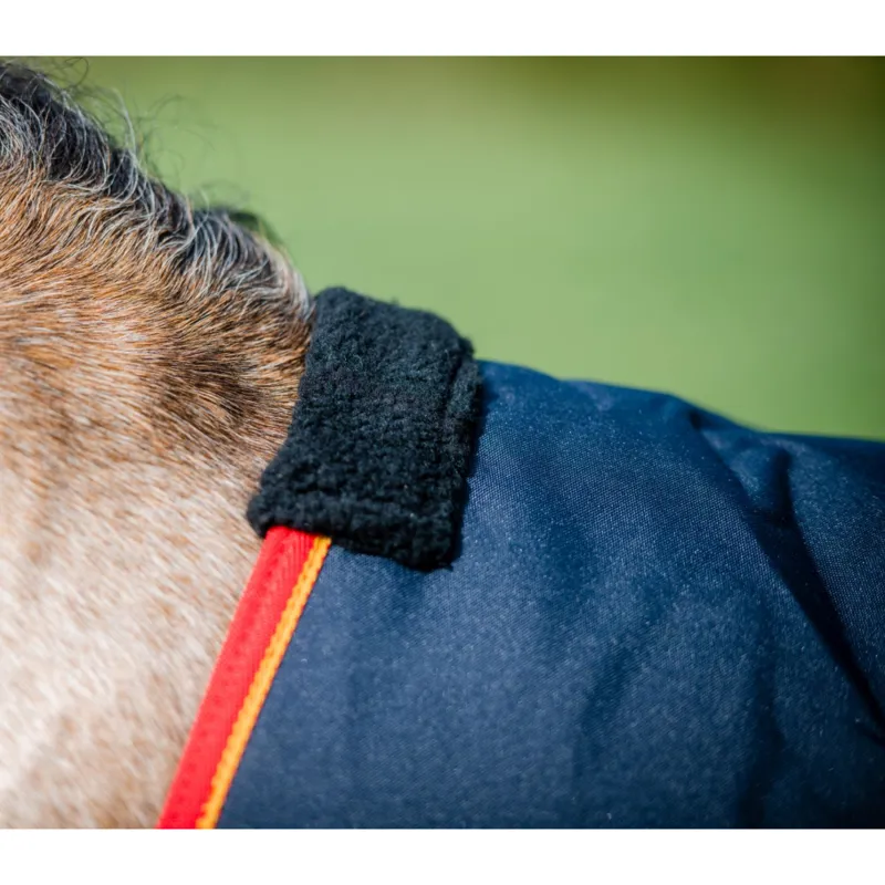 Equi-sential Standard Medium Turnout Rug - Navy/Red-2