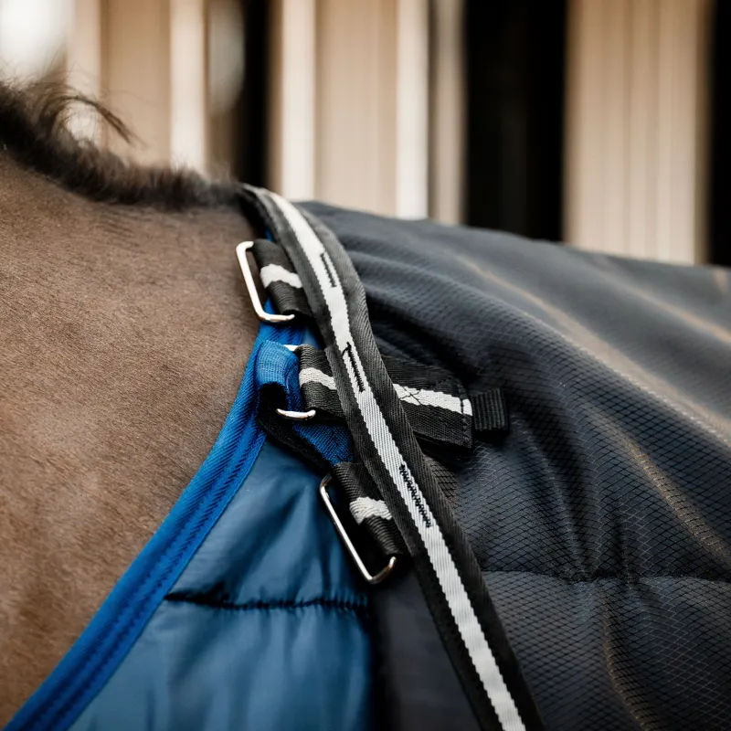 Horseware Easy-Layer 200g Medium Stable Plus Rug - Black/Black Silver-3