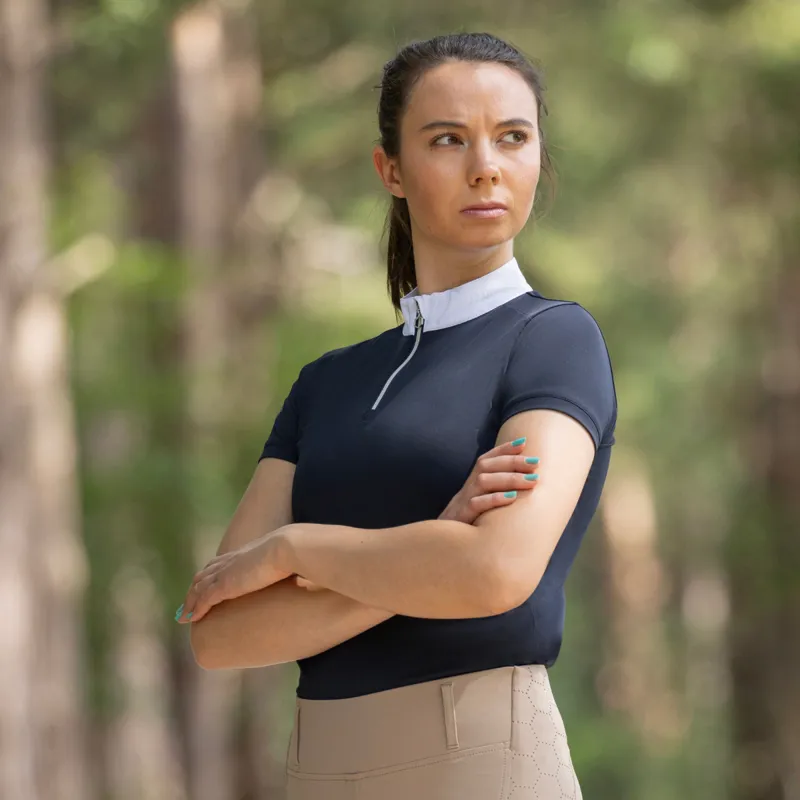 Coldstream Oxnam Competition Show Shirt - Navy-2