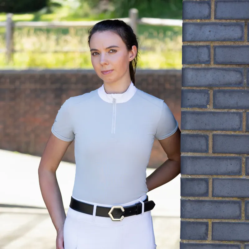 Coldstream Oxnam Competition Show Shirt - Pearl Grey-4