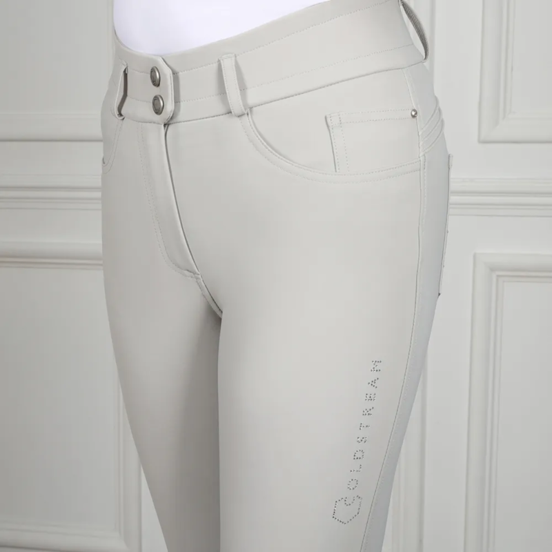 Coldstream Ledmore Diamante Breeches - Pearl Grey-3
