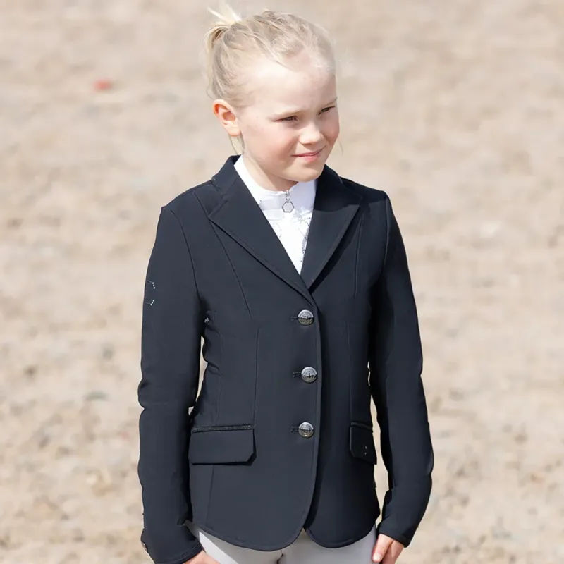 Coldstream Next Generation Child's Ledmore Diamante Show Jacket - Navy-1