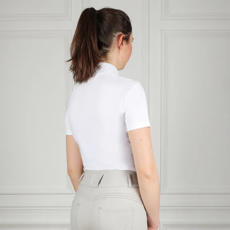 Coldstream Ledmore Diamante Show Shirt - White-1