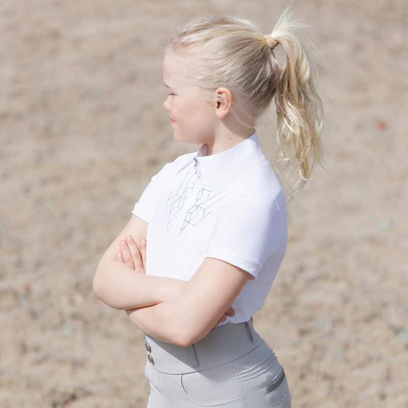 Coldstream Next Generation Ledmore Diamante Show Shirt - White-2