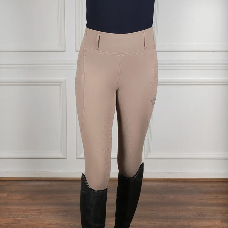 Coldstream Next Generation Oxnam Competition Riding Tights - Taupe-3