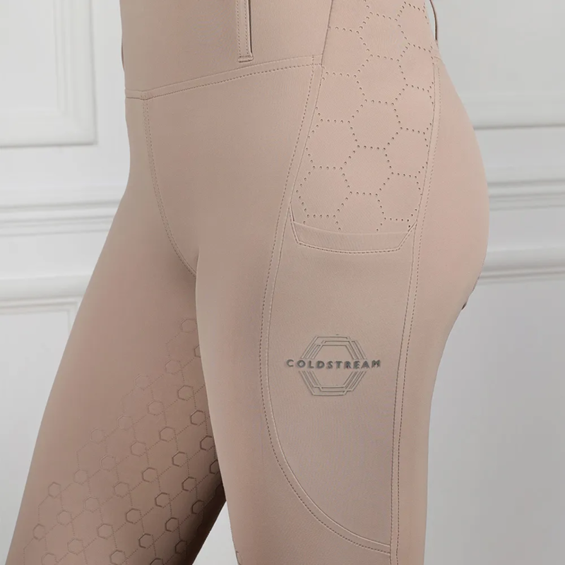 Coldstream Next Generation Oxnam Competition Riding Tights - Taupe-2