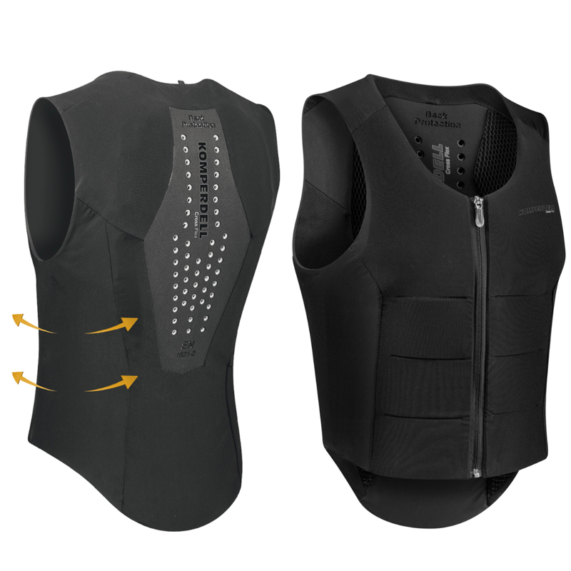 Komperdell Ballistic FlexFit Regular Safety Vest Adult- Black-2