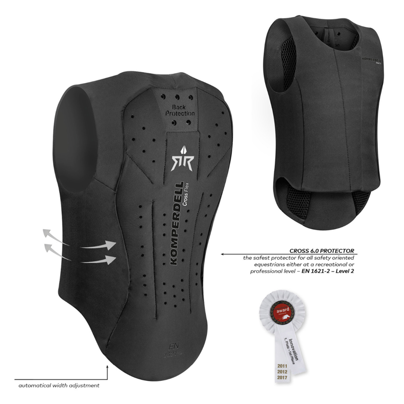 Komperdell Ballistic Flex Fit Pro Junior Safety Vest - Black-2