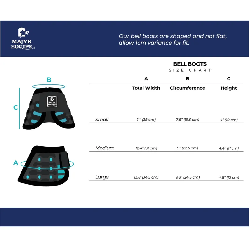 Majyk Equipe BioFoam Over Reach Boots - Black/Turquoise-1