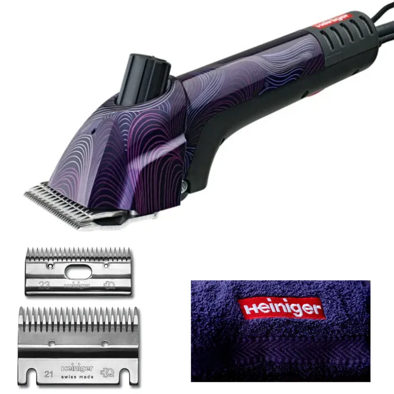 Heiniger Progress Style Bundle With Extra Blades Towel And Power Bank