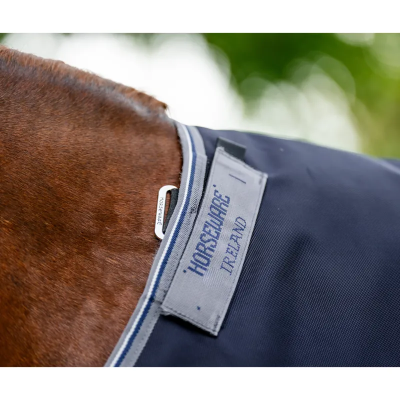 Horseware Rambo Supreme 1680D 450g Heavy Vari-Layer Turnout - Navy/Thunderstorm Grey/Silver-8