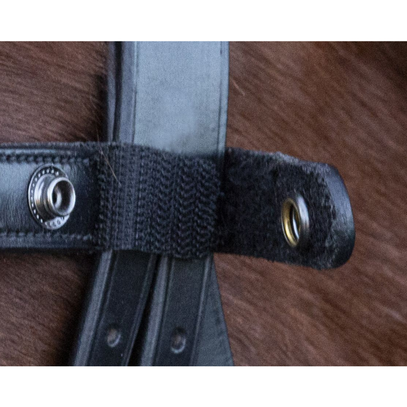 Schockemohle Malaga Browband - Black/Grey-1
