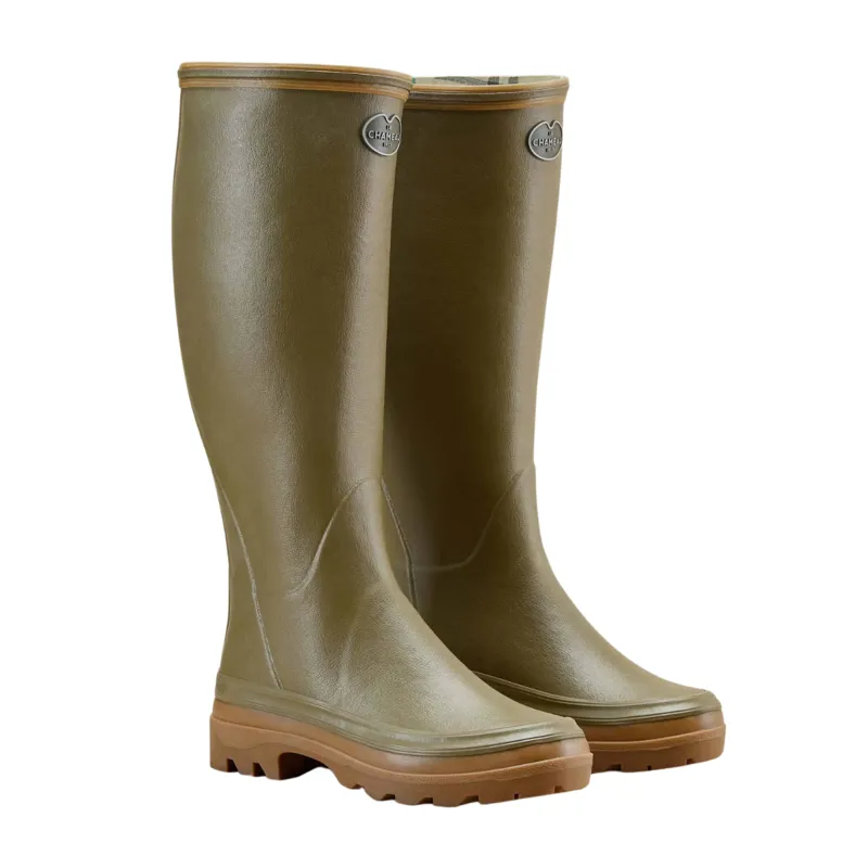Le Chameau Women's Giverny Jersey Lined Boots - Vert Vierzon