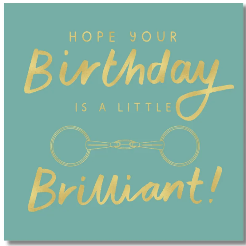 Gubblecote Beautiful Greetings Card - A Little Bit Brilliant